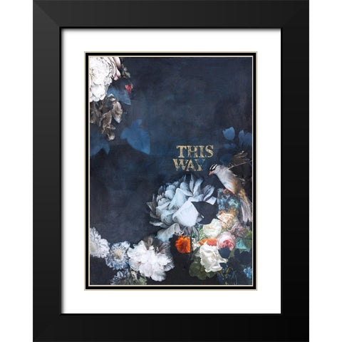 Haute Couture 4 Black Modern Wood Framed Art Print with Double Matting by Design Fabrikken