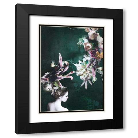 Haute Couture 6 Black Modern Wood Framed Art Print with Double Matting by Design Fabrikken