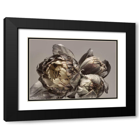 Baroque 4 Black Modern Wood Framed Art Print with Double Matting by Design Fabrikken