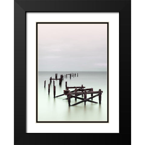 This Is It Black Modern Wood Framed Art Print with Double Matting by Design Fabrikken