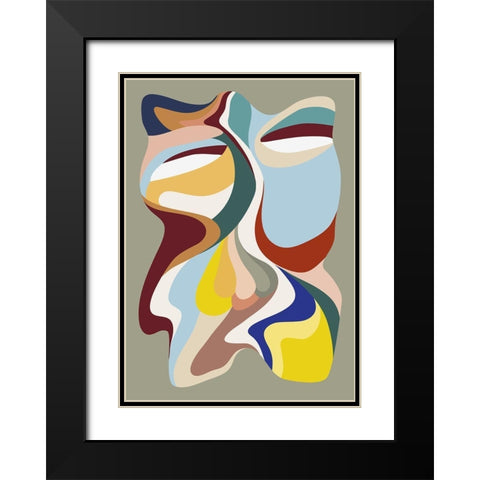 Born Again 3 Black Modern Wood Framed Art Print with Double Matting by Design Fabrikken