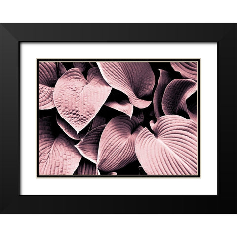 Groove Black Modern Wood Framed Art Print with Double Matting by Design Fabrikken
