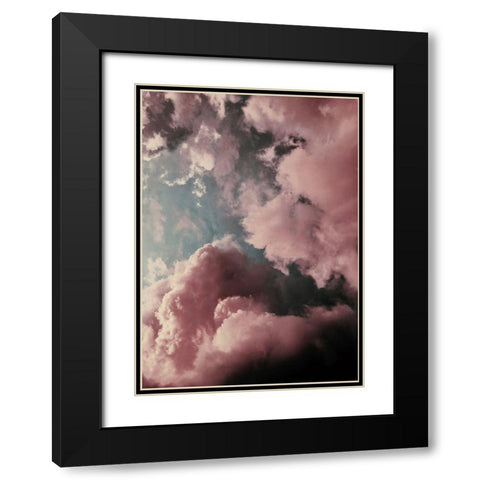 Lucy in the Sky Black Modern Wood Framed Art Print with Double Matting by Design Fabrikken