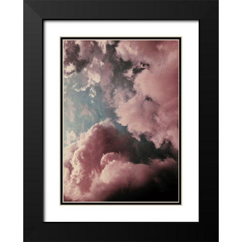 Lucy in the Sky Black Modern Wood Framed Art Print with Double Matting by Design Fabrikken