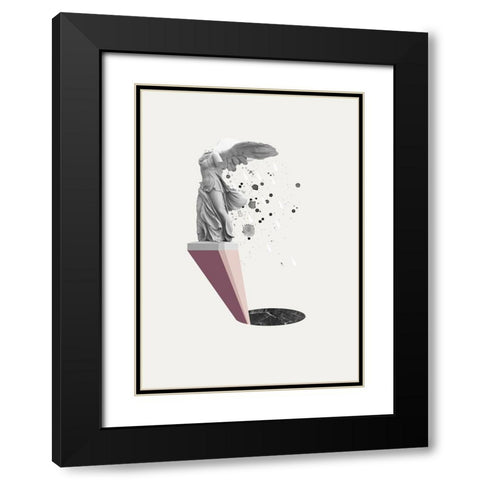 Tears of Nike Black Modern Wood Framed Art Print with Double Matting by Design Fabrikken