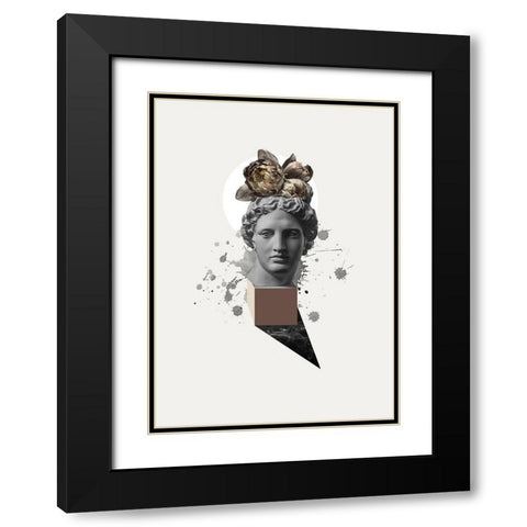 Approach of Apollo Black Modern Wood Framed Art Print with Double Matting by Design Fabrikken