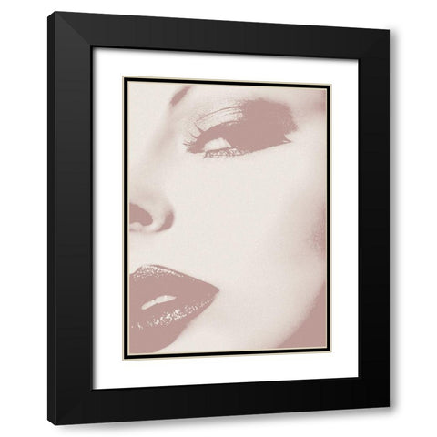 This Way Black Modern Wood Framed Art Print with Double Matting by Design Fabrikken