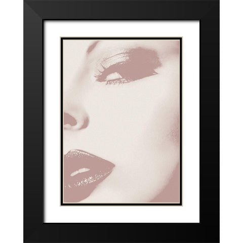 This Way Black Modern Wood Framed Art Print with Double Matting by Design Fabrikken