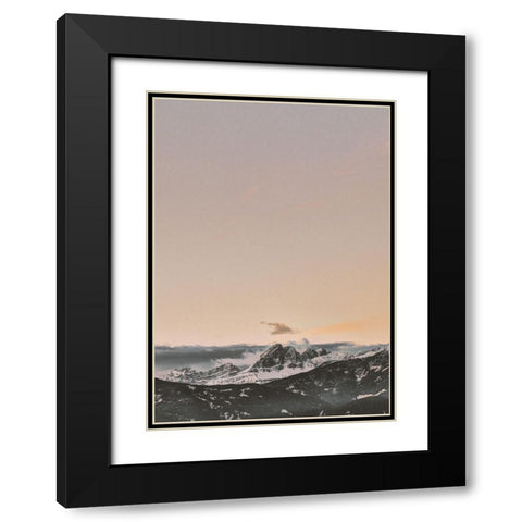 Beyond Black Modern Wood Framed Art Print with Double Matting by Design Fabrikken