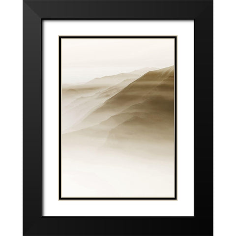 In My Time Black Modern Wood Framed Art Print with Double Matting by Design Fabrikken