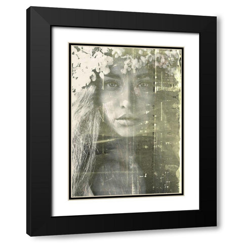 Eyes of Light Black Modern Wood Framed Art Print with Double Matting by Design Fabrikken