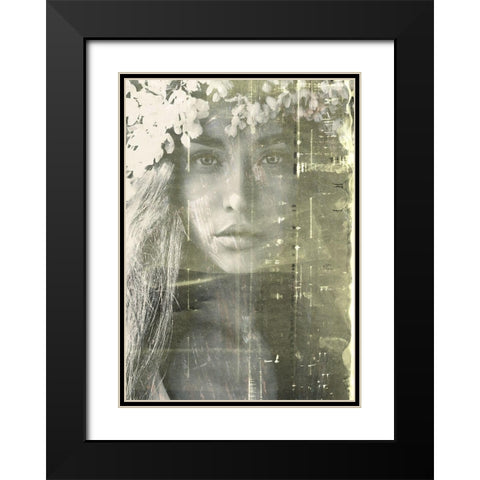Eyes of Light Black Modern Wood Framed Art Print with Double Matting by Design Fabrikken