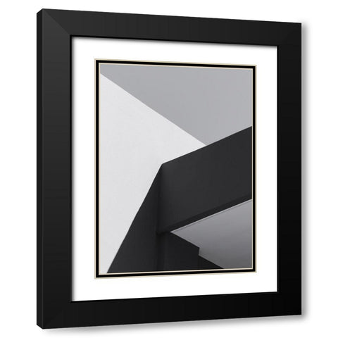 Architecture 1 Black Modern Wood Framed Art Print with Double Matting by Design Fabrikken