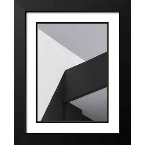 Architecture 1 Black Modern Wood Framed Art Print with Double Matting by Design Fabrikken
