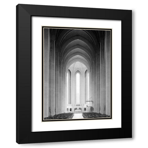 Architecture 4 Black Modern Wood Framed Art Print with Double Matting by Design Fabrikken