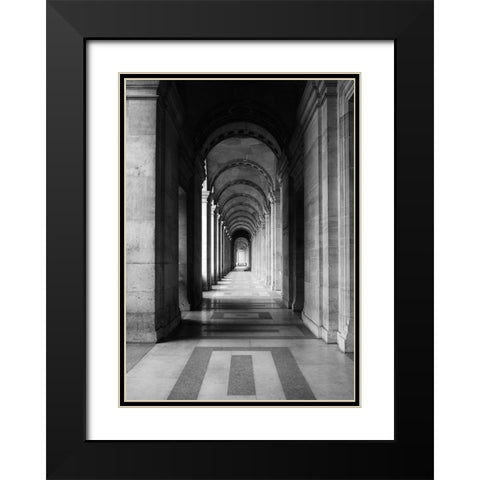 Architecture 5 Black Modern Wood Framed Art Print with Double Matting by Design Fabrikken
