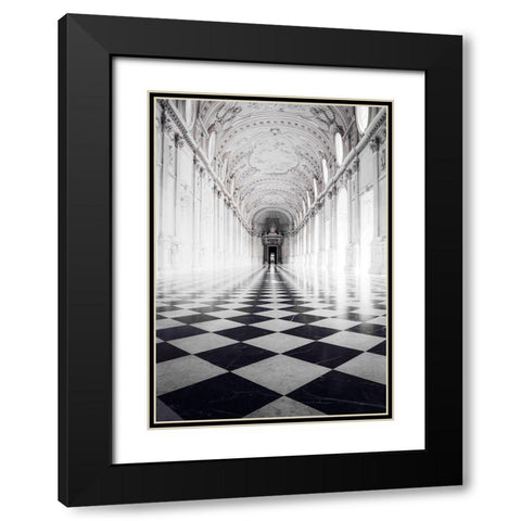 Architecture 6 Black Modern Wood Framed Art Print with Double Matting by Design Fabrikken