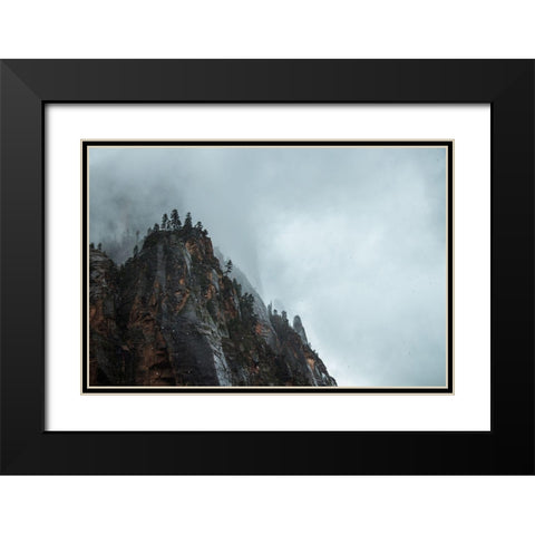Bishop 5 Black Modern Wood Framed Art Print with Double Matting by Design Fabrikken