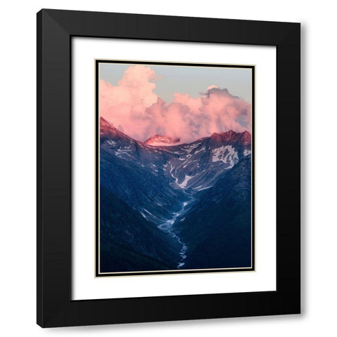 Bishop 6 Black Modern Wood Framed Art Print with Double Matting by Design Fabrikken