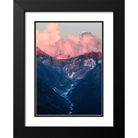 Bishop 6 Black Modern Wood Framed Art Print with Double Matting by Design Fabrikken