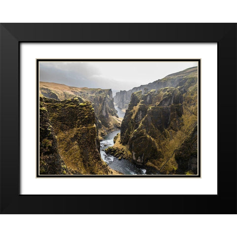 Bishop 8 Black Modern Wood Framed Art Print with Double Matting by Design Fabrikken