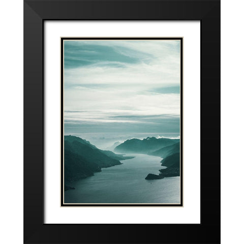 Bishop 12 Black Modern Wood Framed Art Print with Double Matting by Design Fabrikken