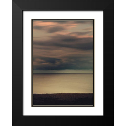 Bishop 13 Black Modern Wood Framed Art Print with Double Matting by Design Fabrikken