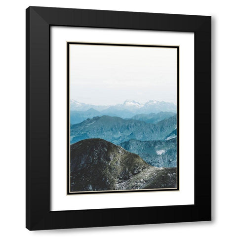Bishop 15 Black Modern Wood Framed Art Print with Double Matting by Design Fabrikken