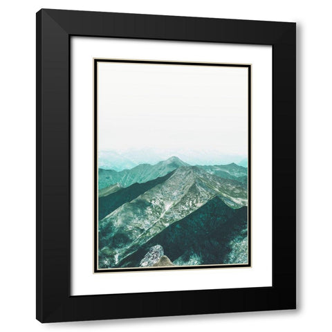 Bishop 16 Black Modern Wood Framed Art Print with Double Matting by Design Fabrikken