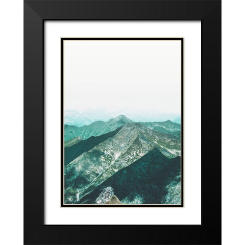 Bishop 16 Black Modern Wood Framed Art Print with Double Matting by Design Fabrikken