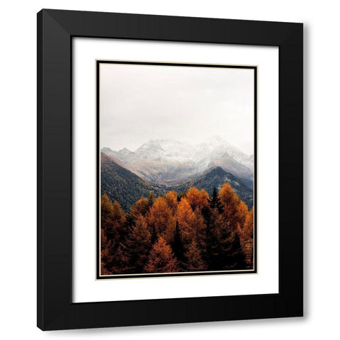 Bishop 17 Black Modern Wood Framed Art Print with Double Matting by Design Fabrikken