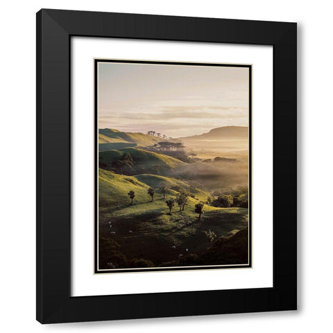 Bishop 18 Black Modern Wood Framed Art Print with Double Matting by Design Fabrikken