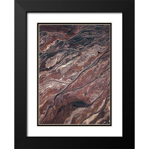 From Above 1 Black Modern Wood Framed Art Print with Double Matting by Design Fabrikken