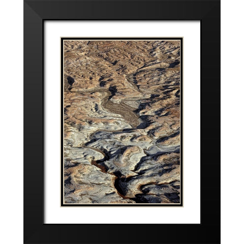 From Above 2 Black Modern Wood Framed Art Print with Double Matting by Design Fabrikken