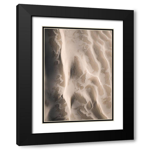 From Above 3 Black Modern Wood Framed Art Print with Double Matting by Design Fabrikken