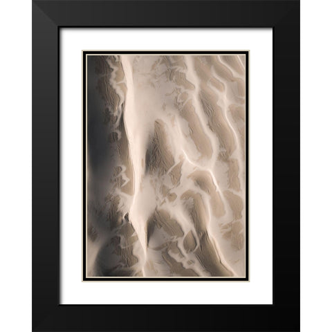 From Above 3 Black Modern Wood Framed Art Print with Double Matting by Design Fabrikken
