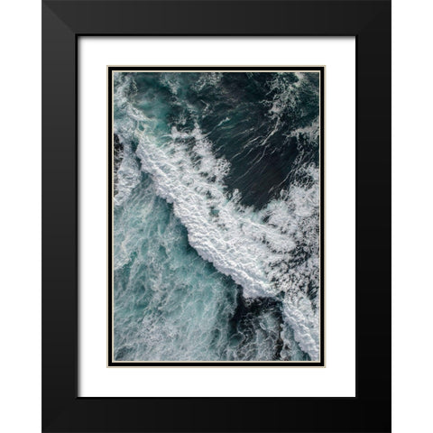 From Above 9 Black Modern Wood Framed Art Print with Double Matting by Design Fabrikken