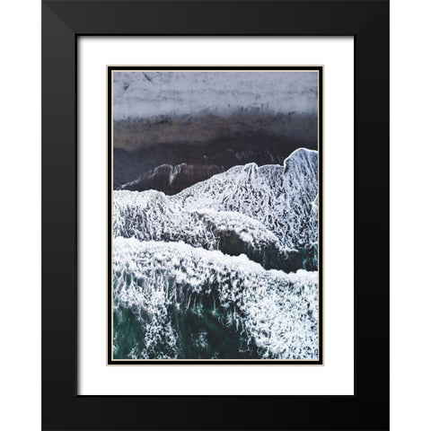 From Above 5 Black Modern Wood Framed Art Print with Double Matting by Design Fabrikken