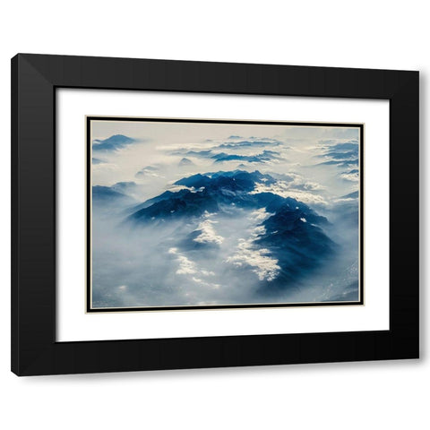 From Above 6 Black Modern Wood Framed Art Print with Double Matting by Design Fabrikken