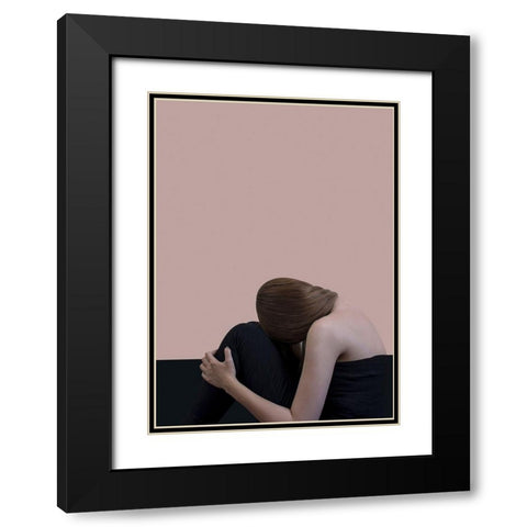 Tour Black Modern Wood Framed Art Print with Double Matting by Design Fabrikken