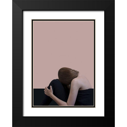 Tour Black Modern Wood Framed Art Print with Double Matting by Design Fabrikken
