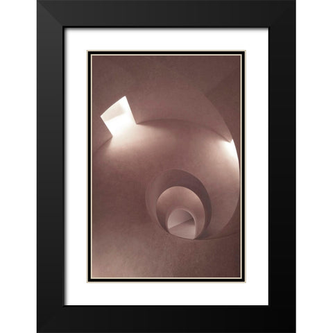 Room 2 Black Modern Wood Framed Art Print with Double Matting by Design Fabrikken
