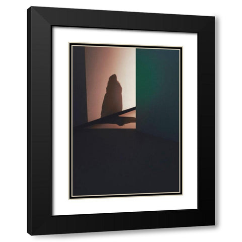 Room 3 Black Modern Wood Framed Art Print with Double Matting by Design Fabrikken