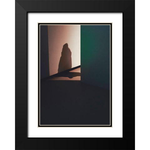Room 3 Black Modern Wood Framed Art Print with Double Matting by Design Fabrikken