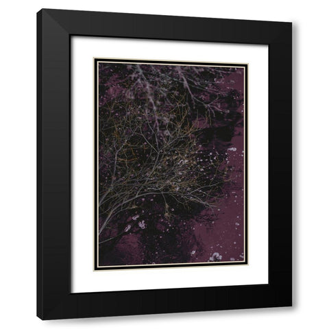 River of Wine Black Modern Wood Framed Art Print with Double Matting by Design Fabrikken