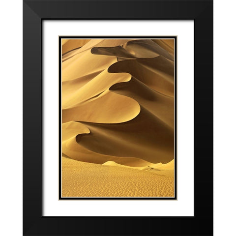 In the Dunes 2 Black Modern Wood Framed Art Print with Double Matting by Design Fabrikken