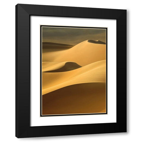 In the Dunes 3 Black Modern Wood Framed Art Print with Double Matting by Design Fabrikken