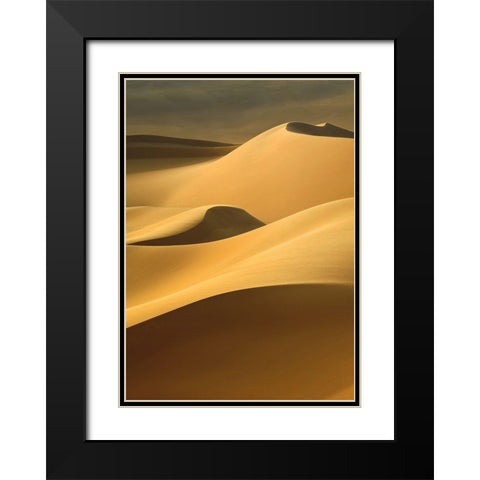 In the Dunes 3 Black Modern Wood Framed Art Print with Double Matting by Design Fabrikken