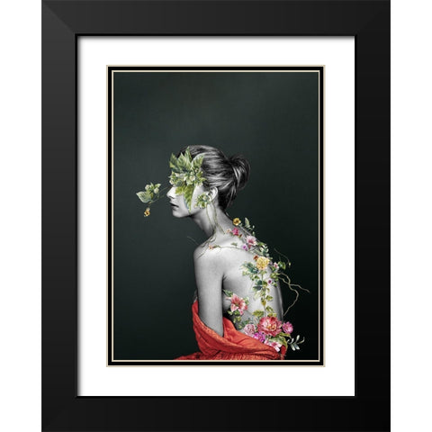 Greek Passion Black Modern Wood Framed Art Print with Double Matting by Design Fabrikken