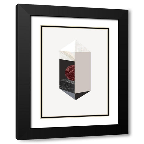 Scene 1 Black Modern Wood Framed Art Print with Double Matting by Design Fabrikken